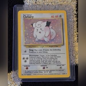 CLEFAIRY (holo-foil) card 5/102 vintage